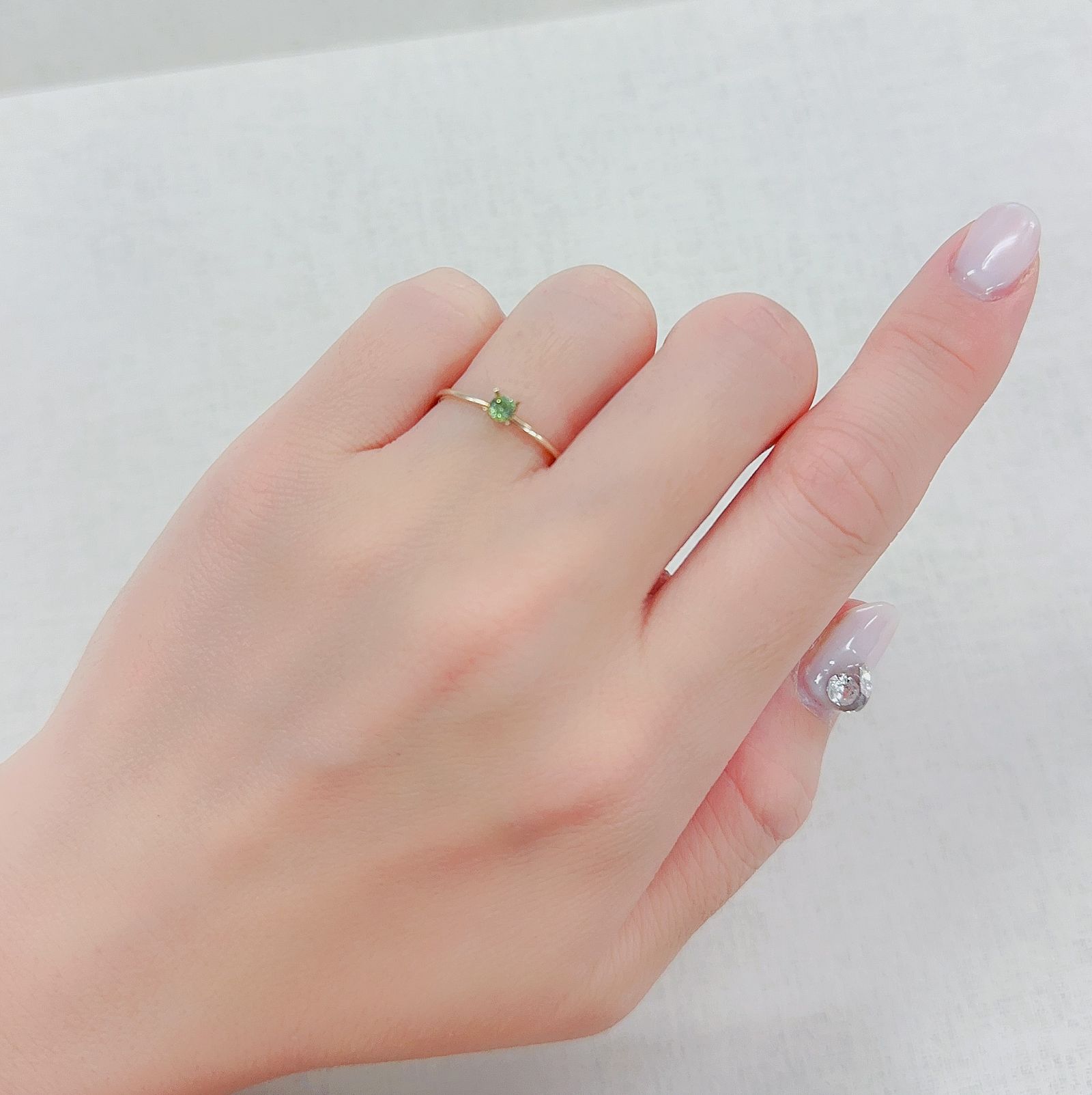デマントイドガーネット ロシア産 0.13ct[230421602]3x3mm前後