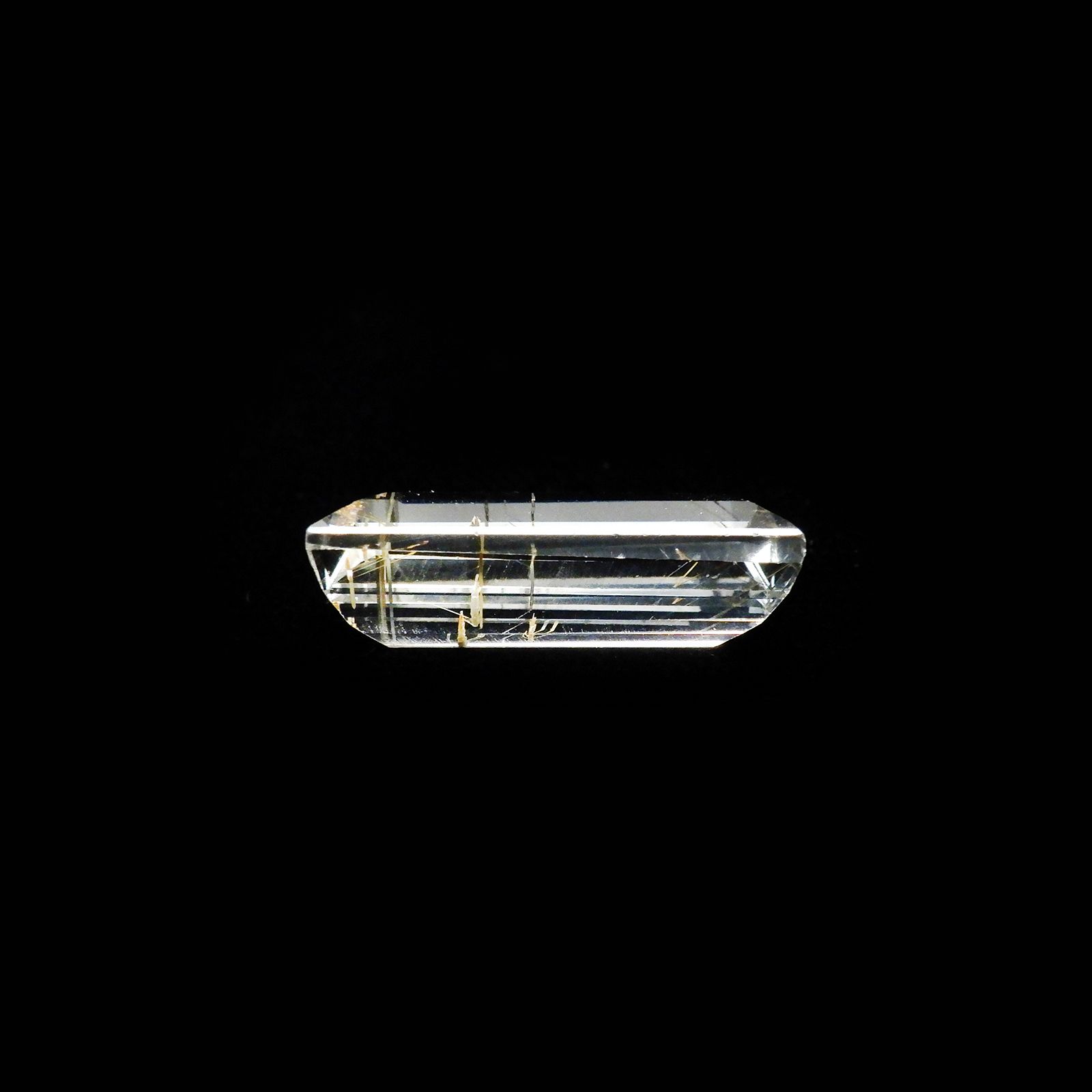 ニードルインブルートパーズ（チューブインブルートパーズ） ブラジル・ミナスジェライス州産 11.49ct[240125504]17.1x9.8mm前後