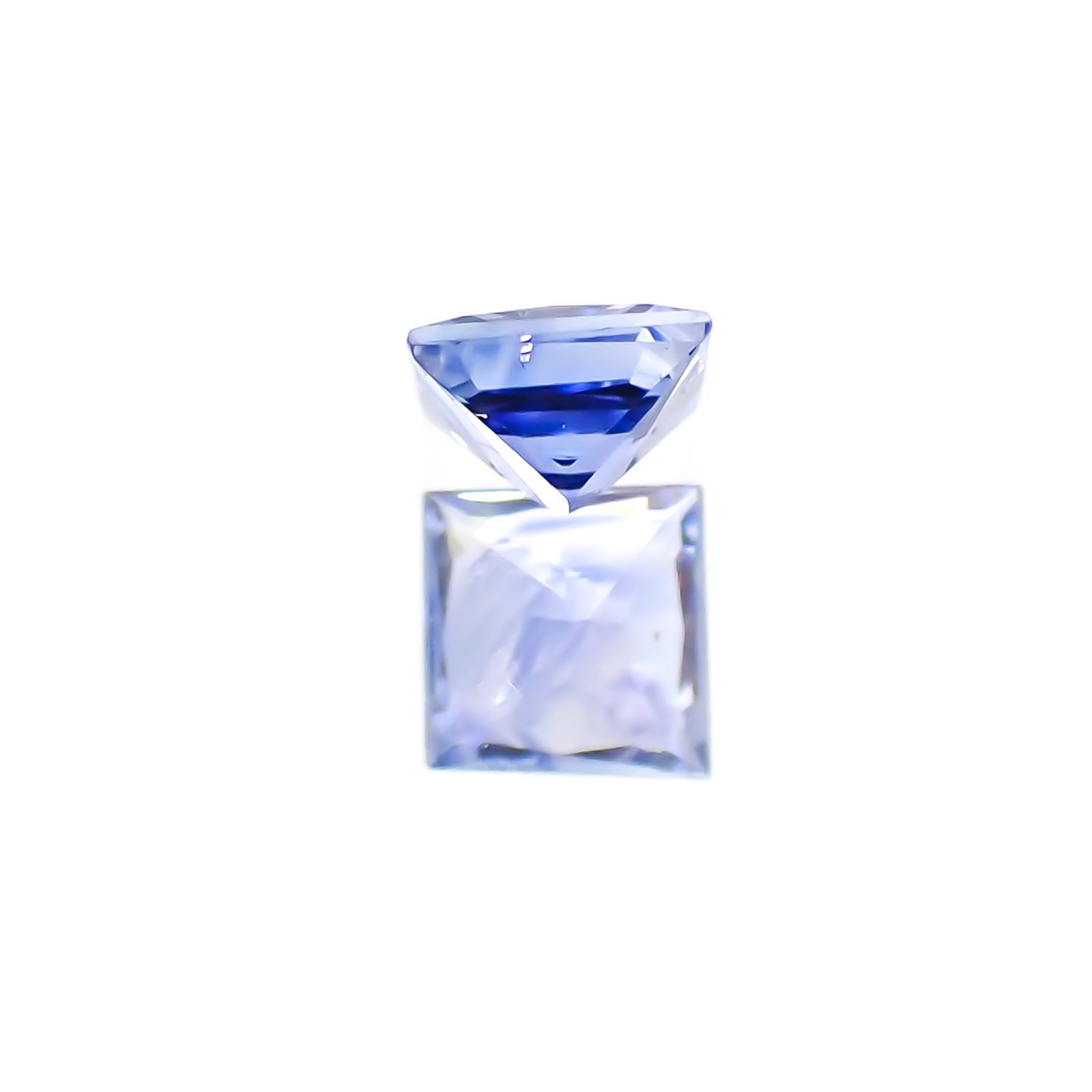◇プリンセスカット◇サファイア(宝石名サファイア)スリランカ産 0.18ct 識別済[230622457]3.1x3.1mm前後