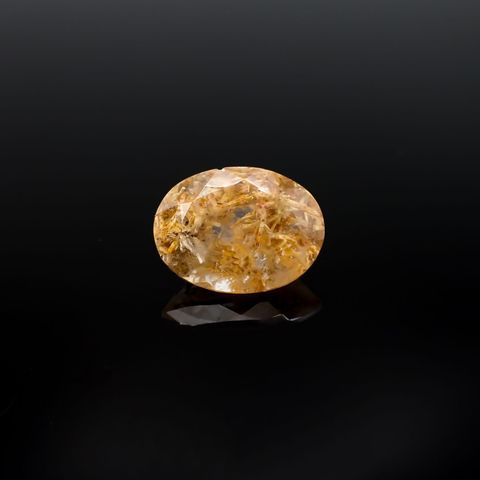 ヘデンベルジャイトインクォーツ インドネシア産 4.74ct [220917831]13.7x10.5mm前後