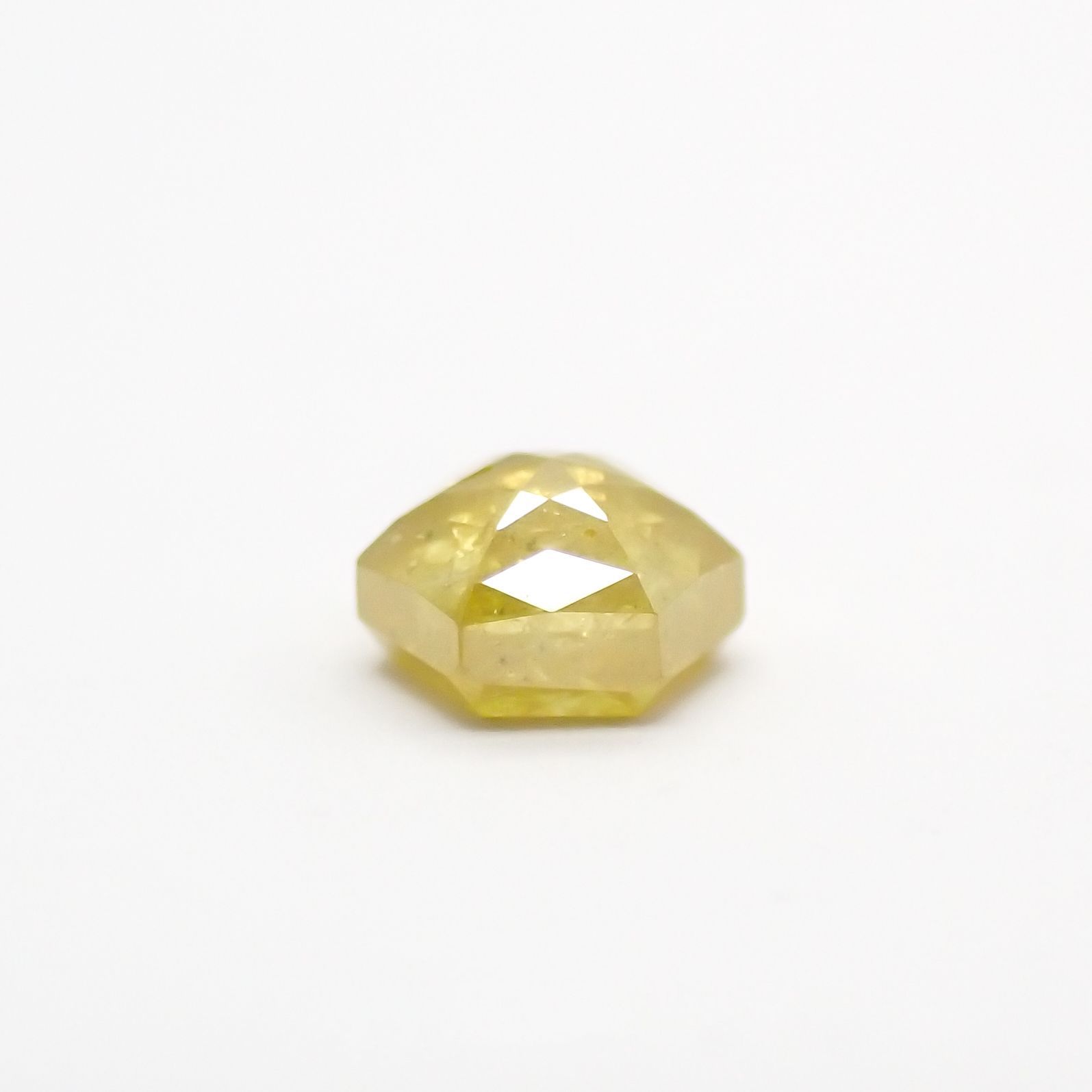 ◇ヘキサゴンアンティークカット◇イエローダイヤモンド ルース 0.16ct[210611067]2.9×2.8mm前後