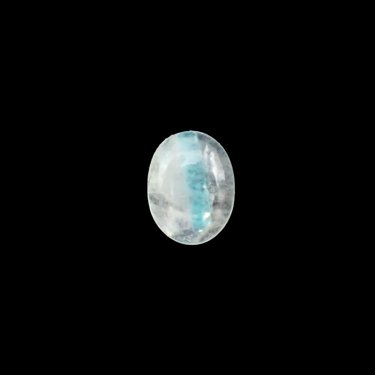 パライバトルマリンインクォーツ(宝石名トルマリンインクォーツ/別名パライバ・トルマリンインクォーツ) ブラジル産 2.070ct ソ付(宝貴協)[210611238]9.1×7.0mm前後