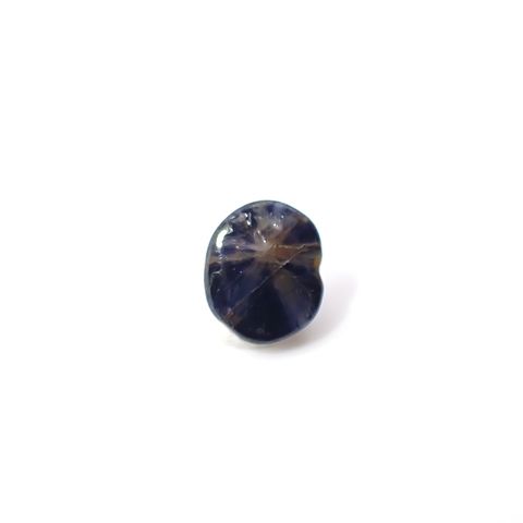 トラピッチェサファイア 原石スライス磨き ビルマ産 0.72ct [250830983]5.9x4.9mm前後