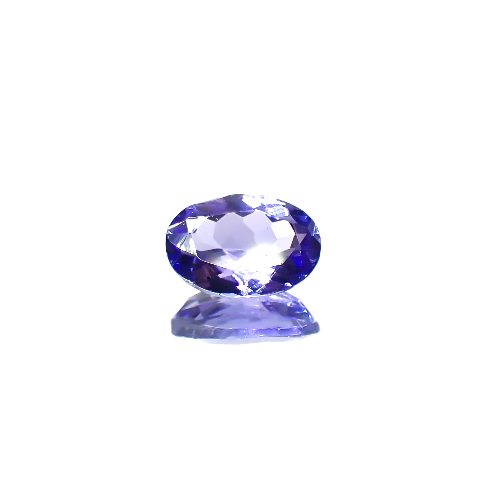 タンザナイト(宝石名タンザナイト)タンザニア産 0.48ct 識別済[240628335]6.1x4.1mm前後