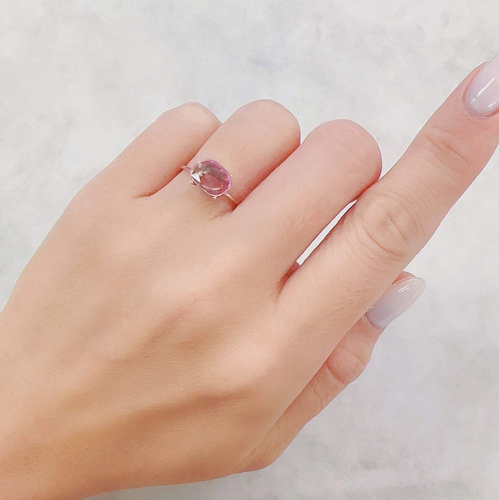 ◇ローズカット◇ピンクサファイア マダガスカル産 1.31ct[230722665]8.8x6.8mm前後
