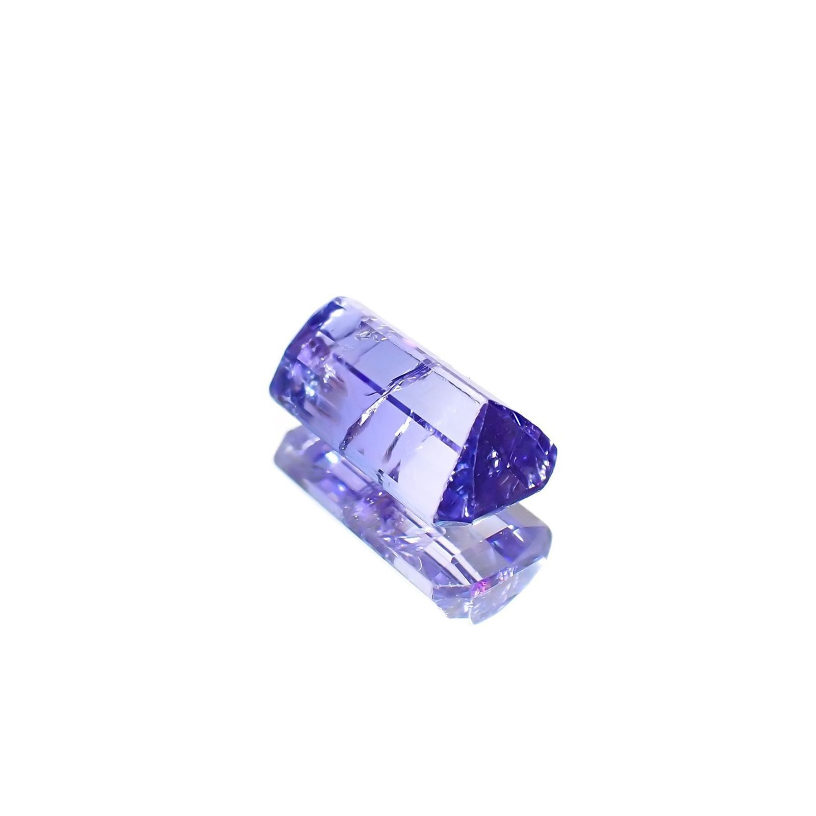 バイカラータンザナイト(宝石名バイカラー・ゾイサイト) タンザニア産 ソ付(彩珠) 2.144ct / 10.3x5.2mm前後 [210410780]