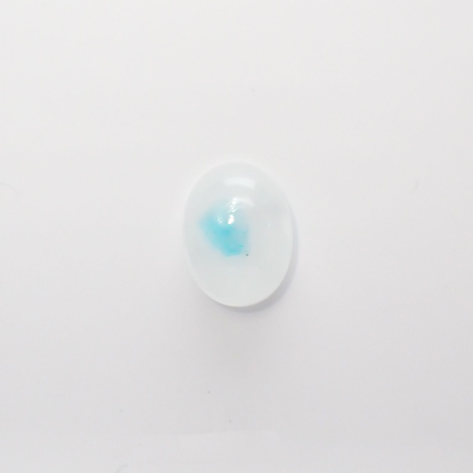 パライバトルマリンインクォーツ(宝石名トルマリンインクォーツ/別名パライバ・トルマリンインクォーツ) ブラジル産 1.34ct 識別済[210711996]7.9×6.1mm前後
