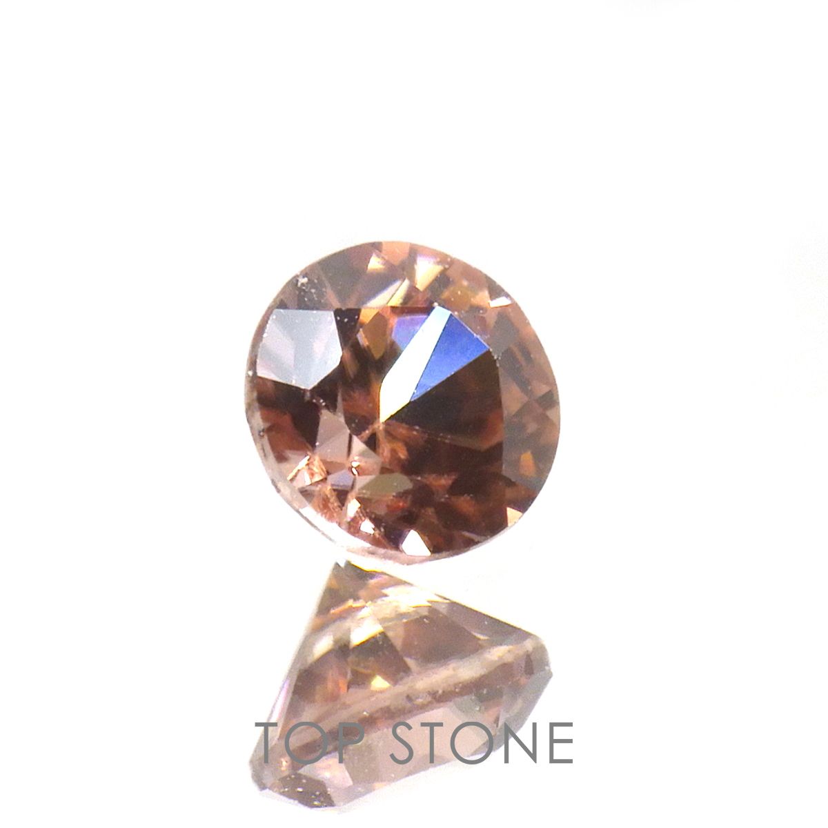 ライトピンクジルコン(宝石名ジルコン)スリランカ/カンボジア産 0.43ct 識別済[220716989]4x4mm前後
