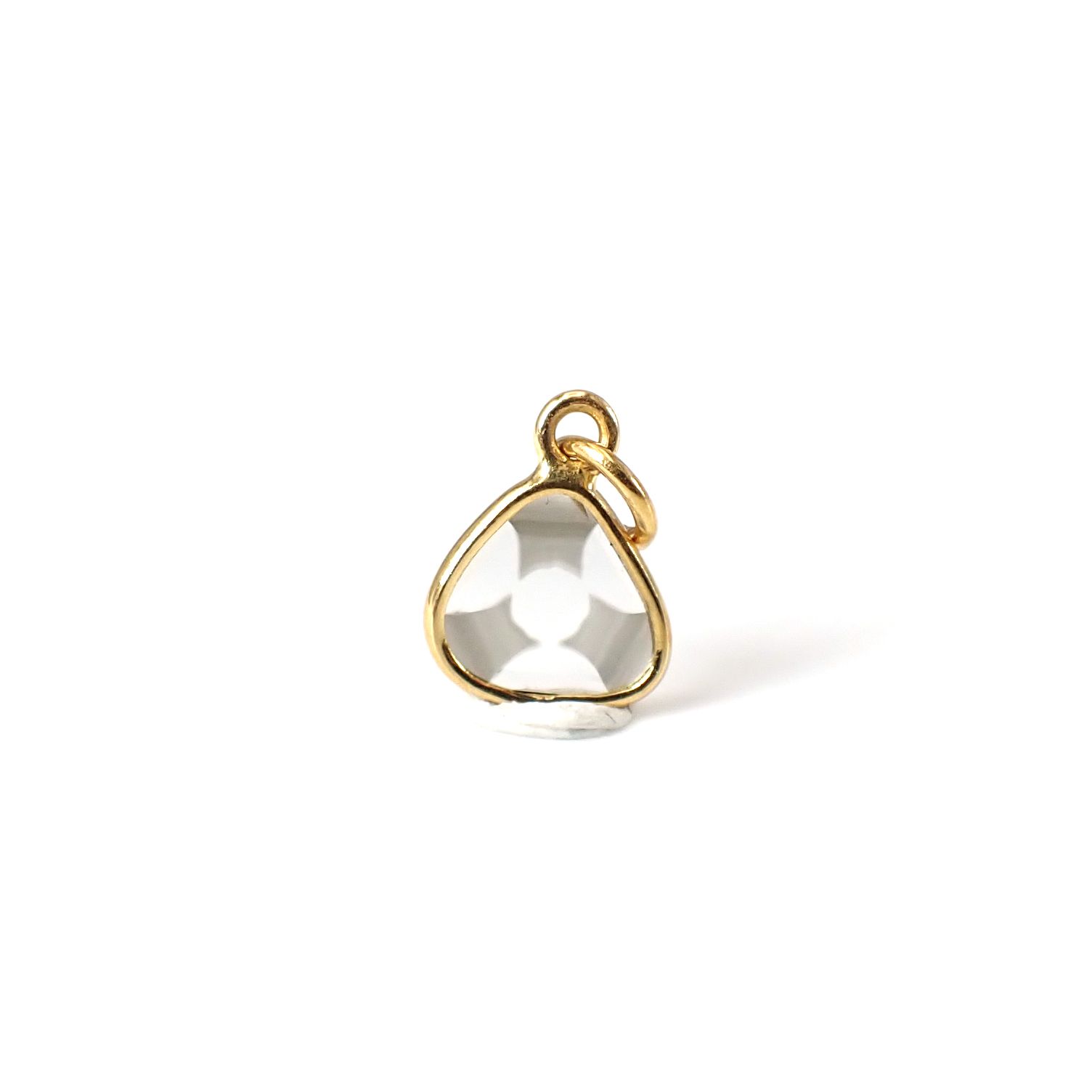 ◇K18仕様◇トラピッチェスライスダイヤモンド ペンダントトップ/チャーム(※チェーン別売り) 0.98ct / 6.7x6.8mm前後 [250430224]