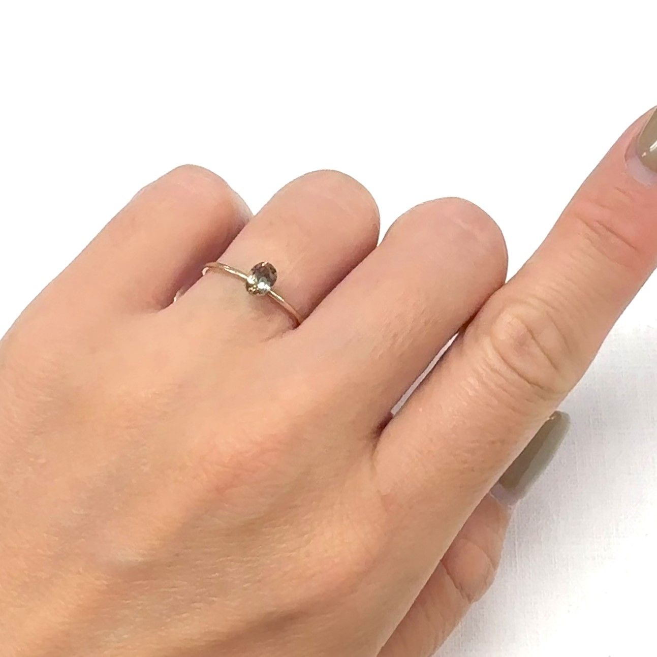 バイカラートルマリン ブラジル産 0.44ct[240929007]5.1x3.9mm前後