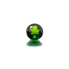 クロムダイオプサイド(宝石名クロム・ダイオプサイド)ロシア産 0.56ct 識別済[231124295]5.2x5.2mm前後