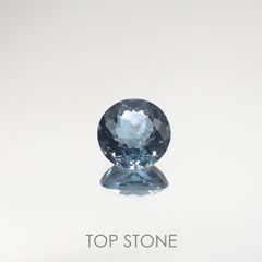 サンタマリアアクアマリン(宝石名アクアマリン)ブラジル産 0.626ct ソ付(彩珠)[210711892]5.5×5.5mm前後