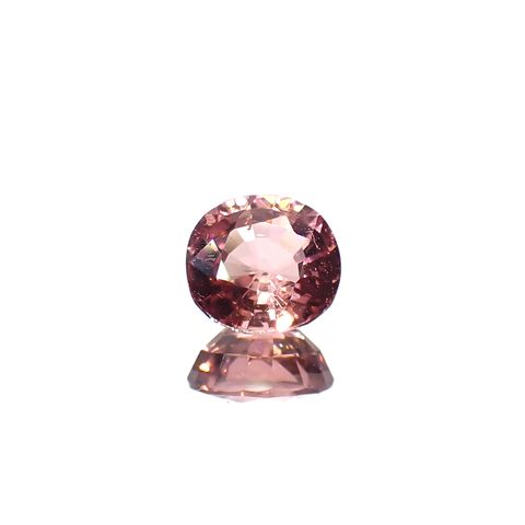 ローズピンクトルマリン(宝石名ピンク・トルマリン)ブラジル/アフリカ産 0.89ct 識別済[240929139]6.2x5.9mm前後