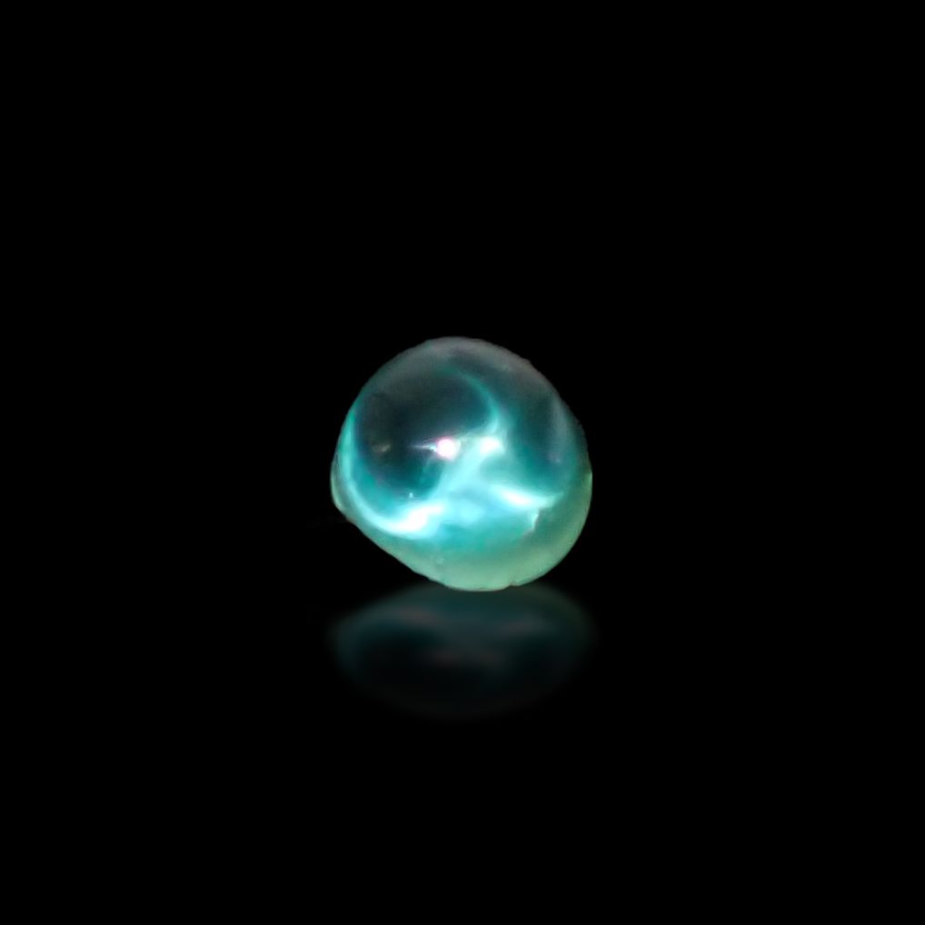 エメラルドキャッツアイ コロンビア産 0.29ct [241229554]3.8x3.6mm前後