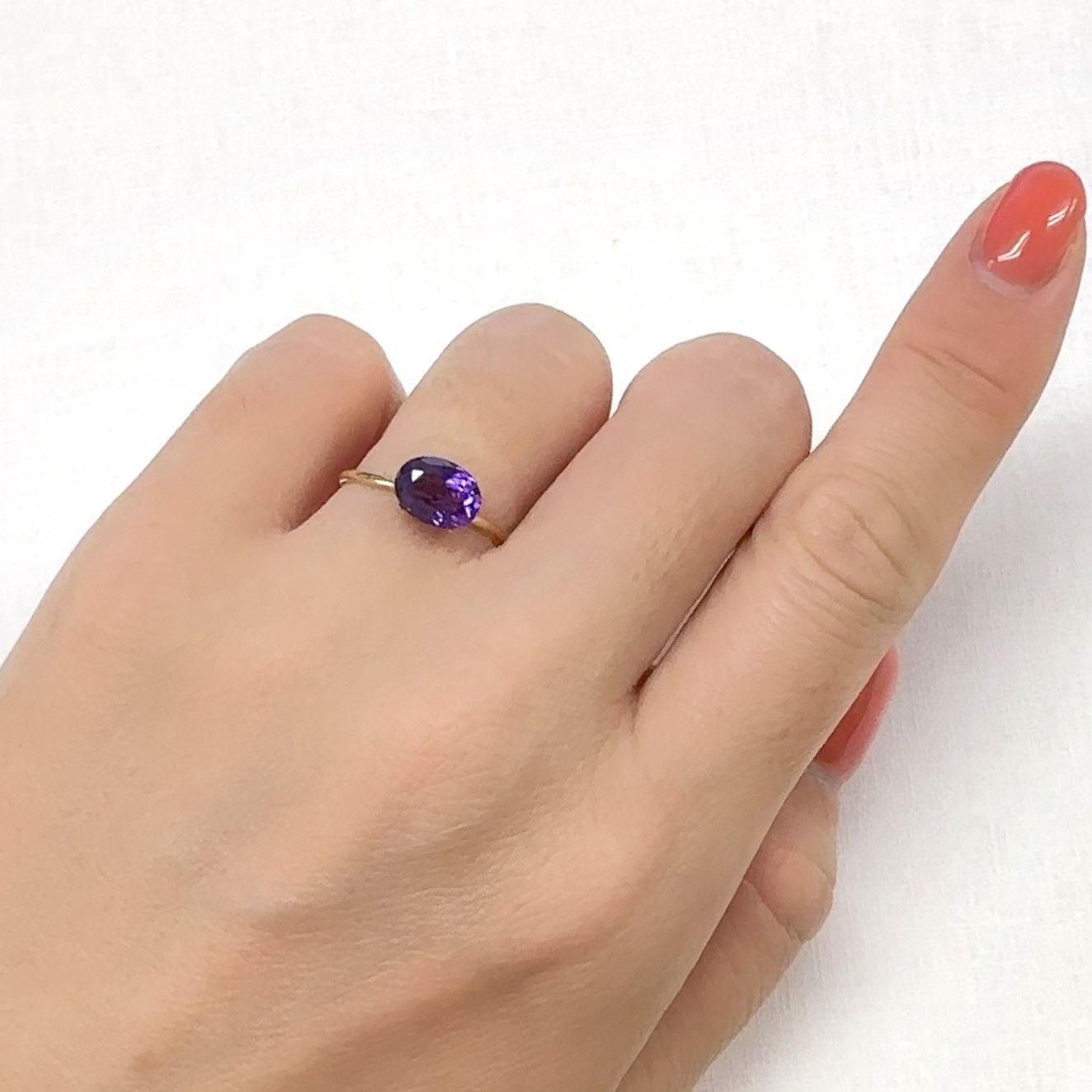 カラーシフトアメジスト ブラジル/ウルグアイ産 1.20ct[240929187]8.2x6.2mm前後