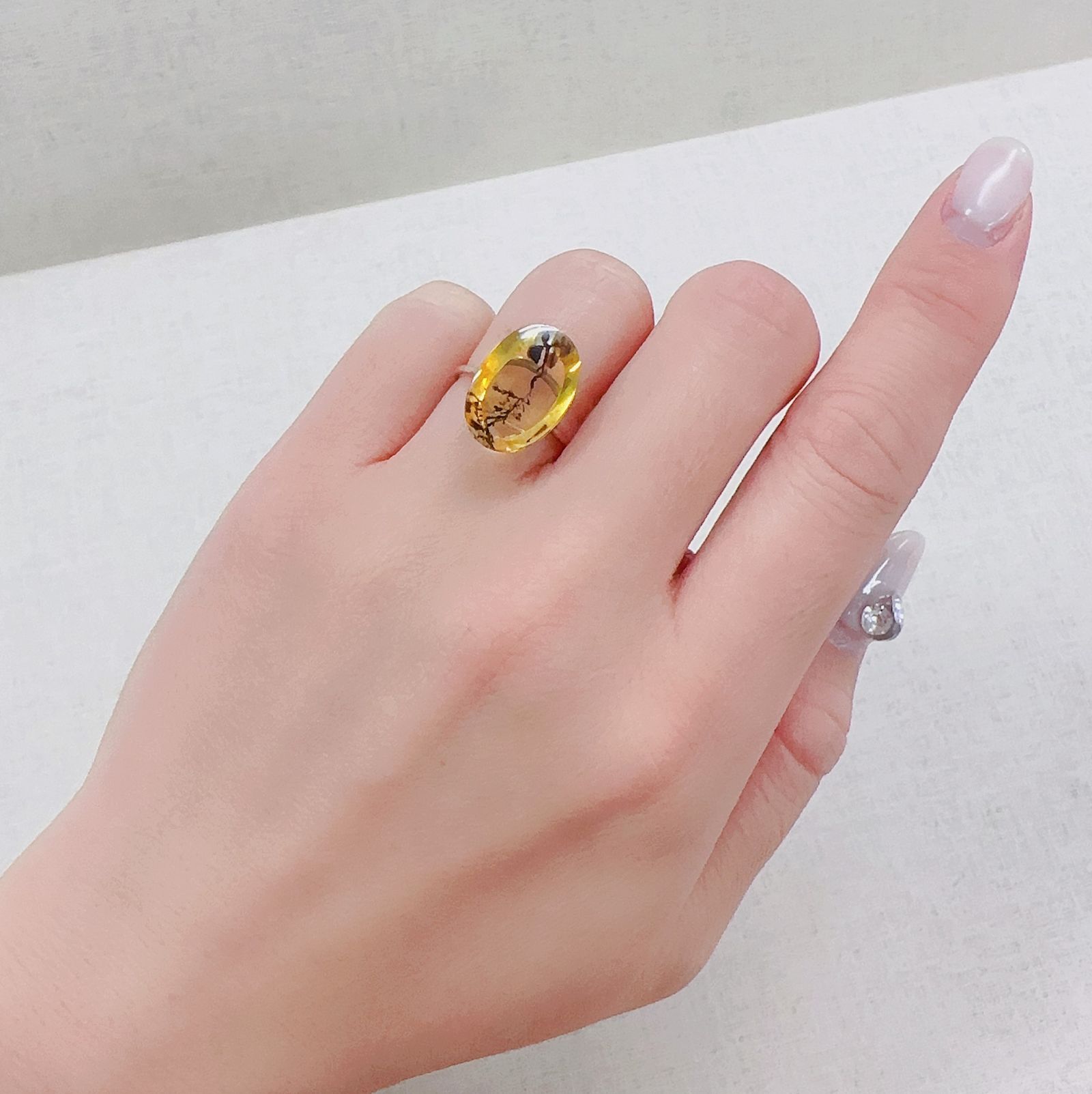 デンドリチッククォーツ ブラジル産 6.66ct[230421733]15.8x10.8mm前後
