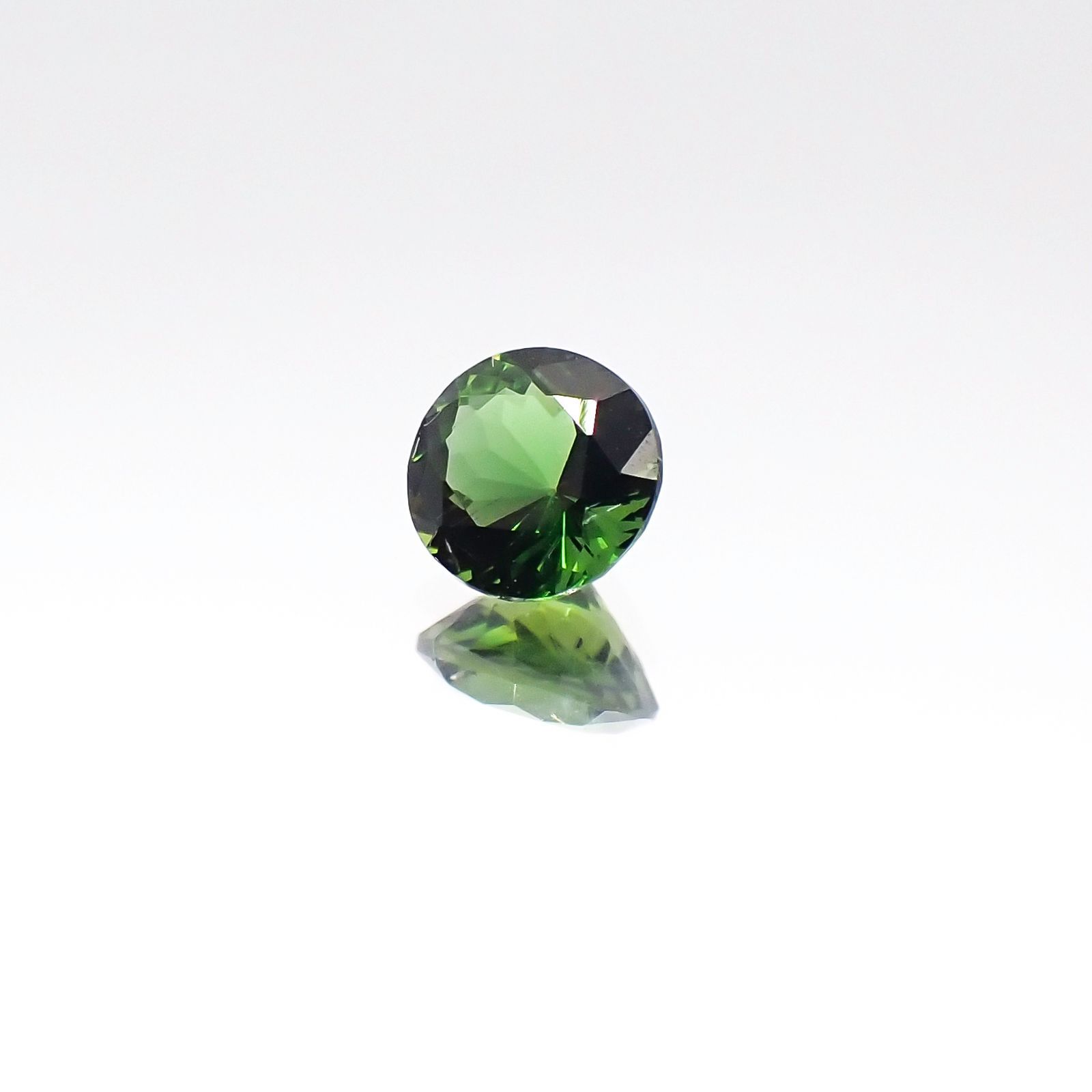 クロムトルマリン(宝石名クロム・トルマリン)タンザニア産 0.34ct 識別済[230823069]4.5x4.4mm前後