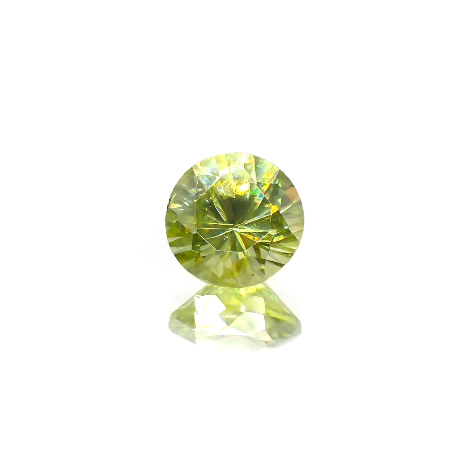 スフェーン(宝石名スフェーン)マダガスカル産 ソ付(彩珠) 1.030ct / 6.3x6.3mm前後 [231224433]