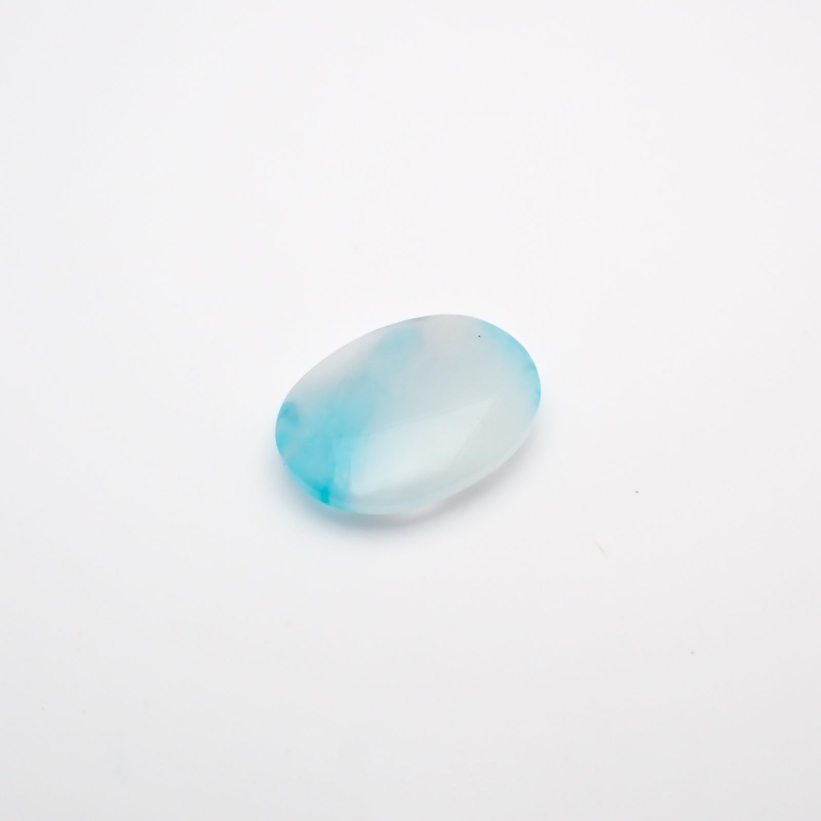 パライバトルマリンインクォーツ(宝石名トルマリンインクォーツ/別名パライバ・トルマリンインクォーツ) ブラジル産 1.08ct 識別済[210812960]8.8×6.9mm前後