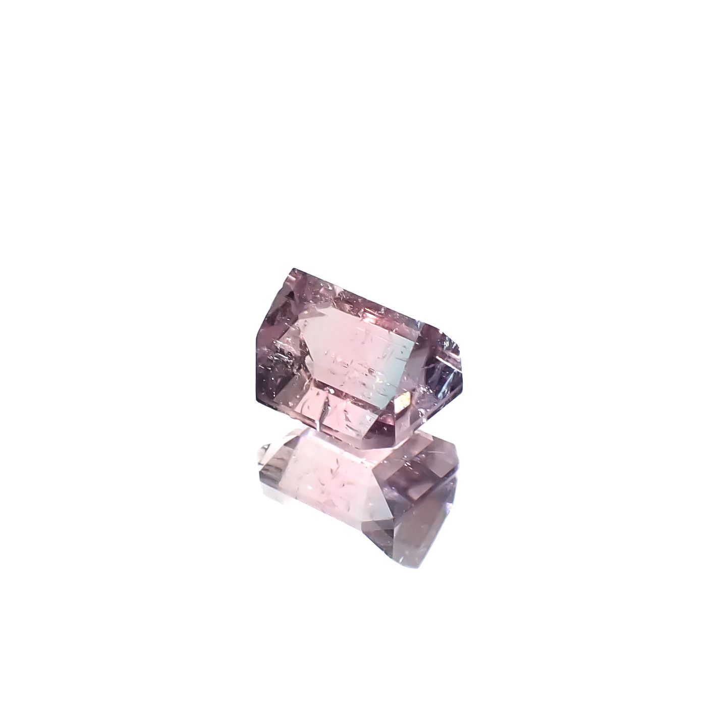 バイカラートルマリン アフガニスタン産 2.00ct [241029399]6.8x6.1mm前後