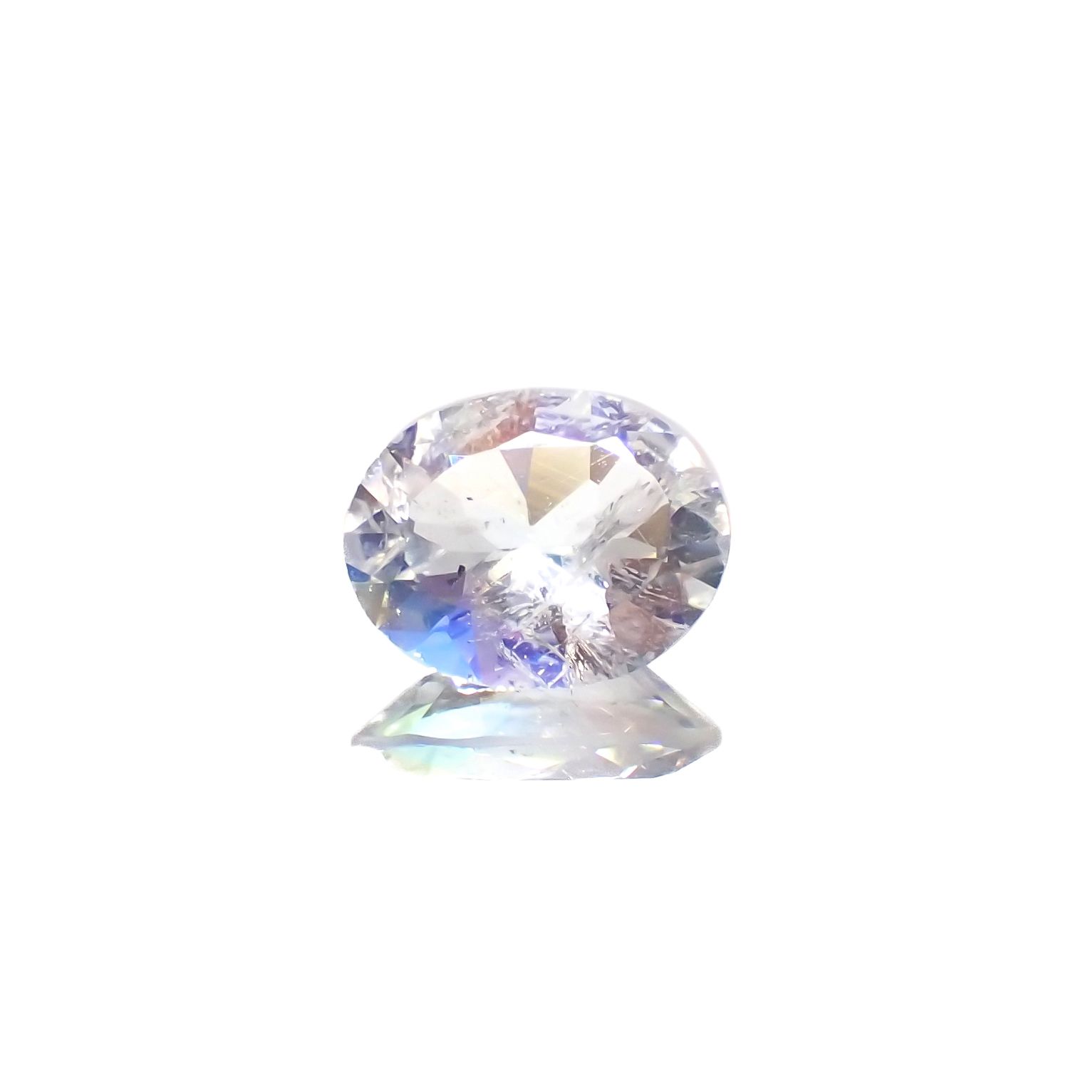 レインボームーンストーン(宝石名ラブラドライト)タンザニア産 0.63ct 識別済[230321263]7x5.6mm前後