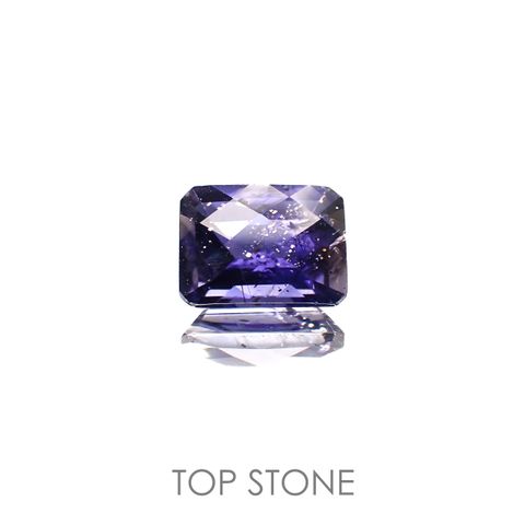 ◇チェッカーカット◇アイオライトサンストーン インド/ブラジル産 1.37ct[220918053]8x6.1mm前後