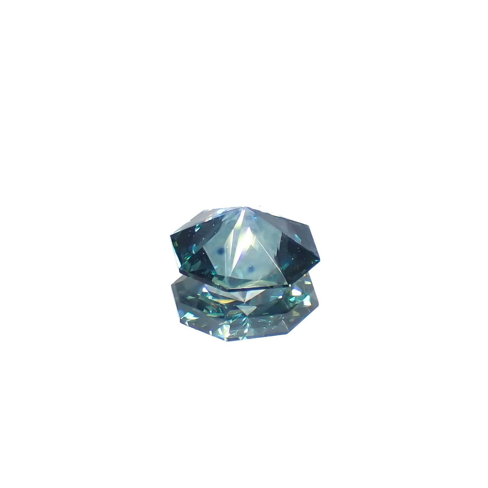 ◇オクタゴンカット◇モンタナサファイア アメリカ・モンタナ州産 0.59ct[240326404]5.5x5.5mm前後