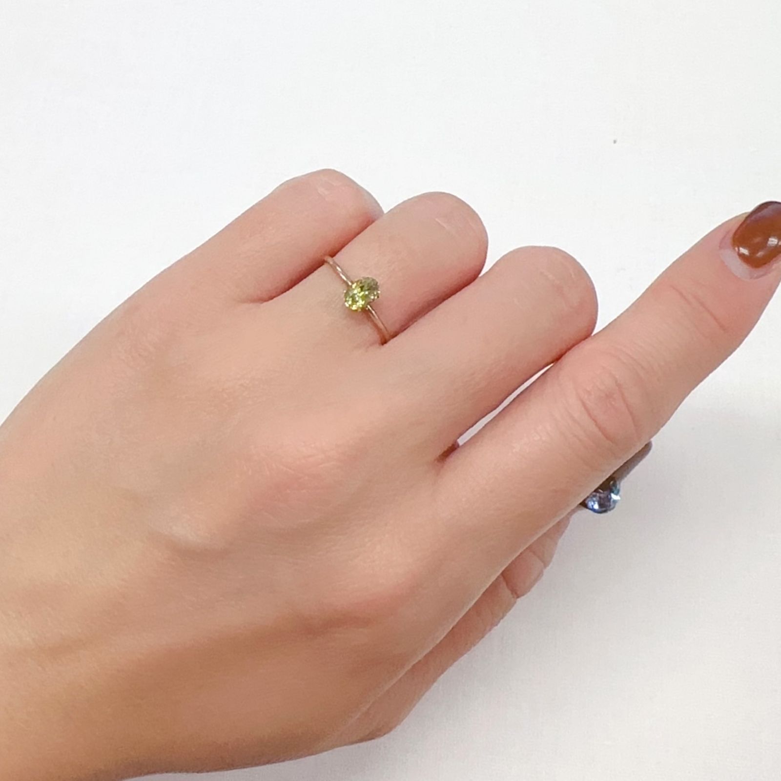 マリガーネット(宝石名グロッシュラー アンドラダイト・ガーネット)マリ共和国産 0.62ct 識別済[231124326]5.8x3.9mm前後
