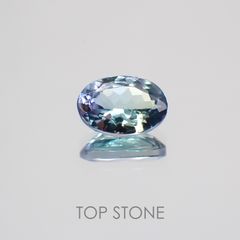 パーティーカラータンザナイト タンザニア産 ルース 0.78ct[210210054]7×4.9mm前後
