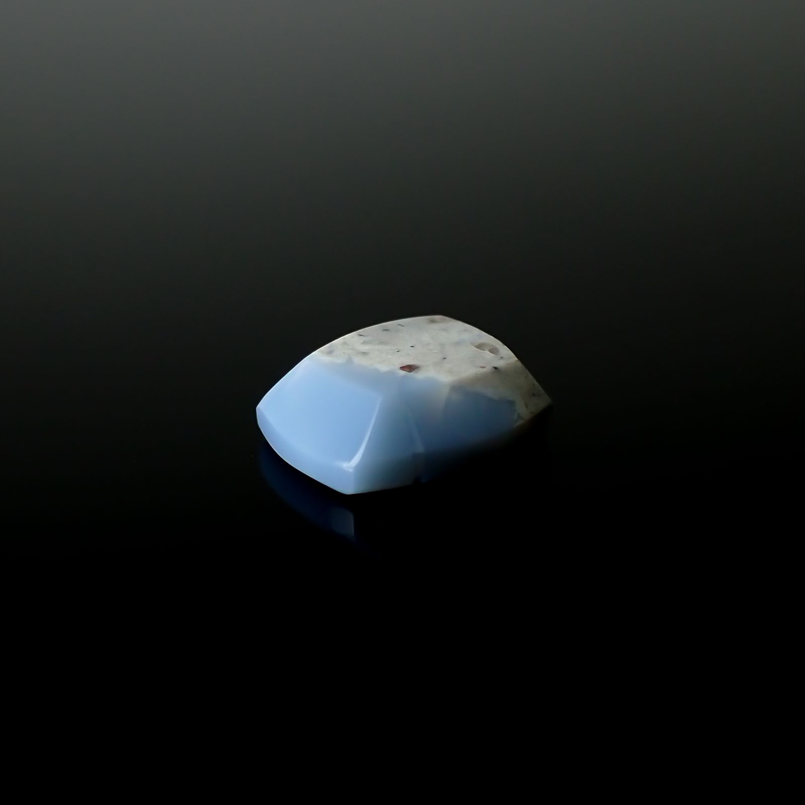 マトリックスブルーオパール アメリカ・オレゴン州産 2.97ct[240125673]11.1x9.1mm前後