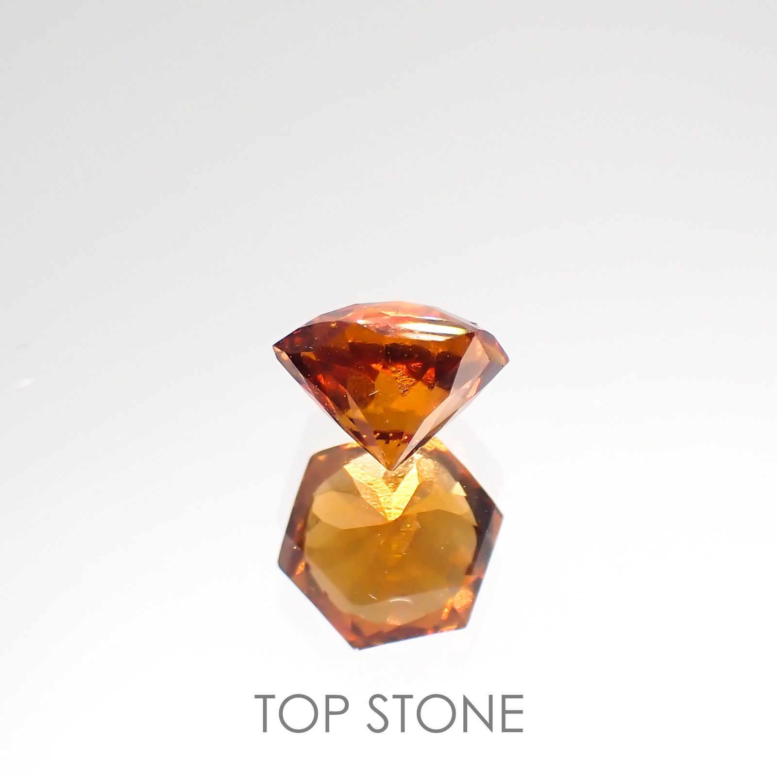 ◇ヘキサゴンカット◇ヘソナイトガーネット スリランカ産 ルース 1.27ct[210812683]6×5.9mm前後