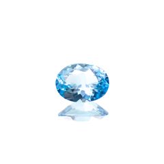 ラズライト 天藍石 ブラジル産 0.19ct [241029275]4.4x3.5mm前後