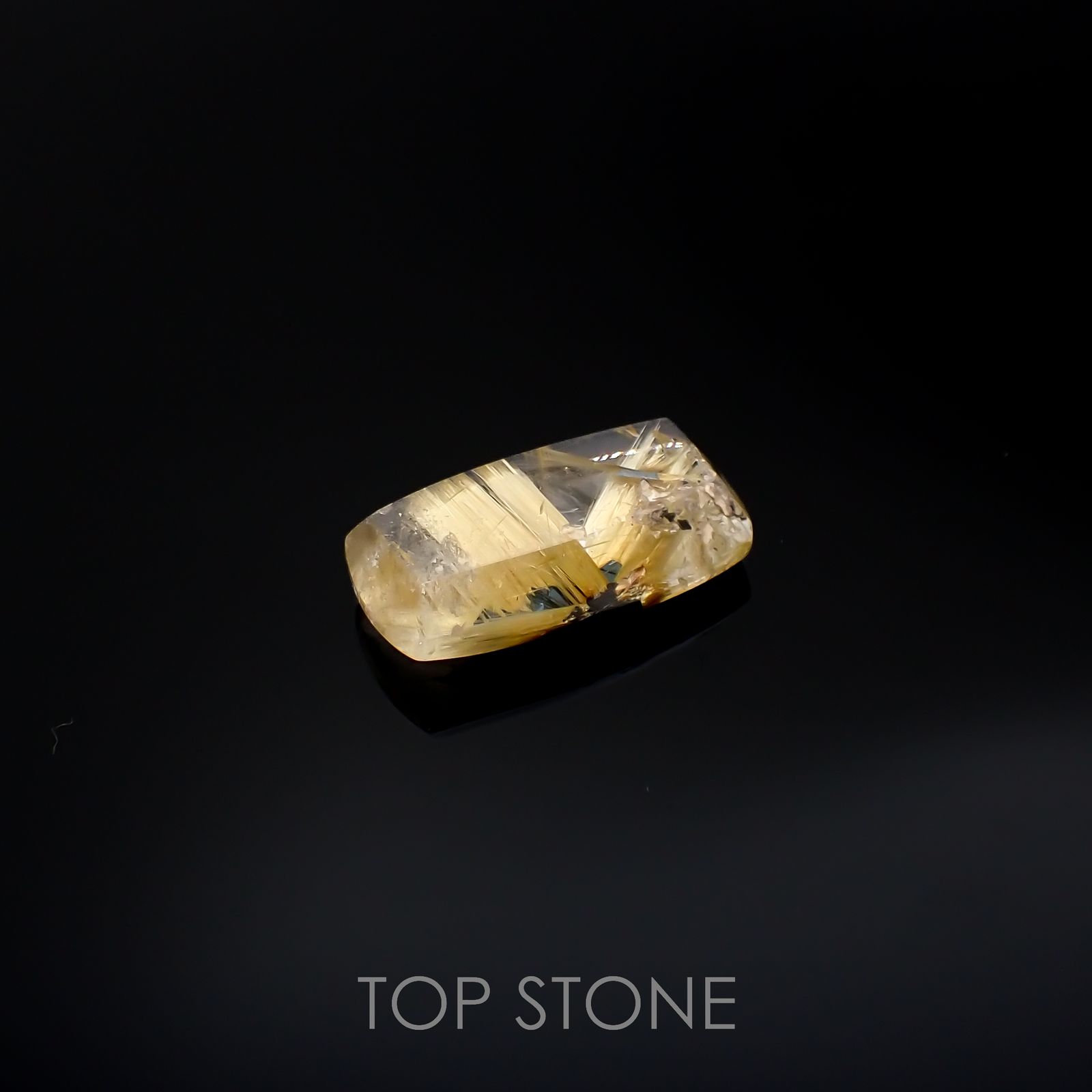 太陽ルチルクォーツ ブラジル産 7.56ct[220716738]17.7x10.5mm前後