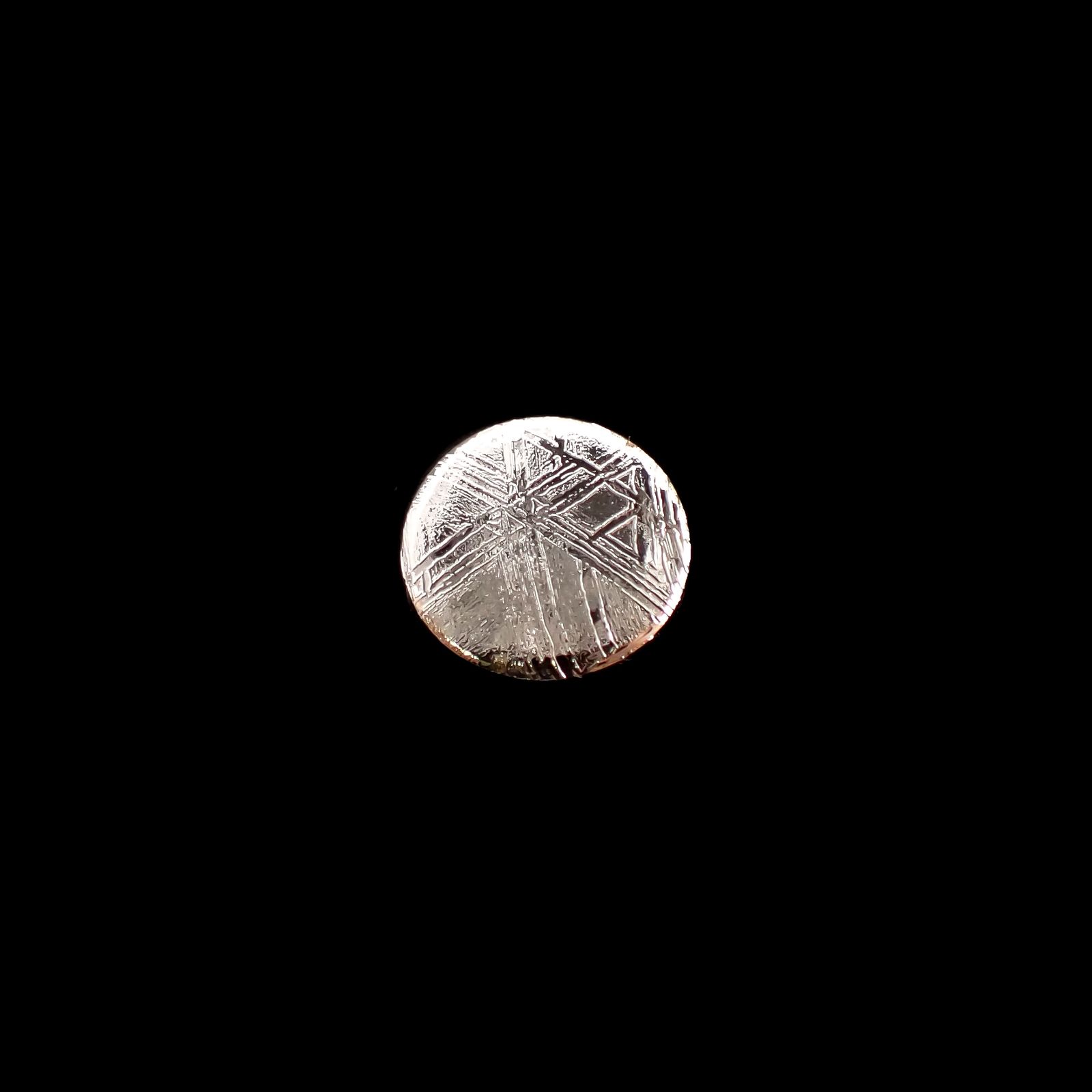 ムオニナルスタ隕石 発見地:スウェーデン 7.05ct[240125734]10.4x10.4mm前後