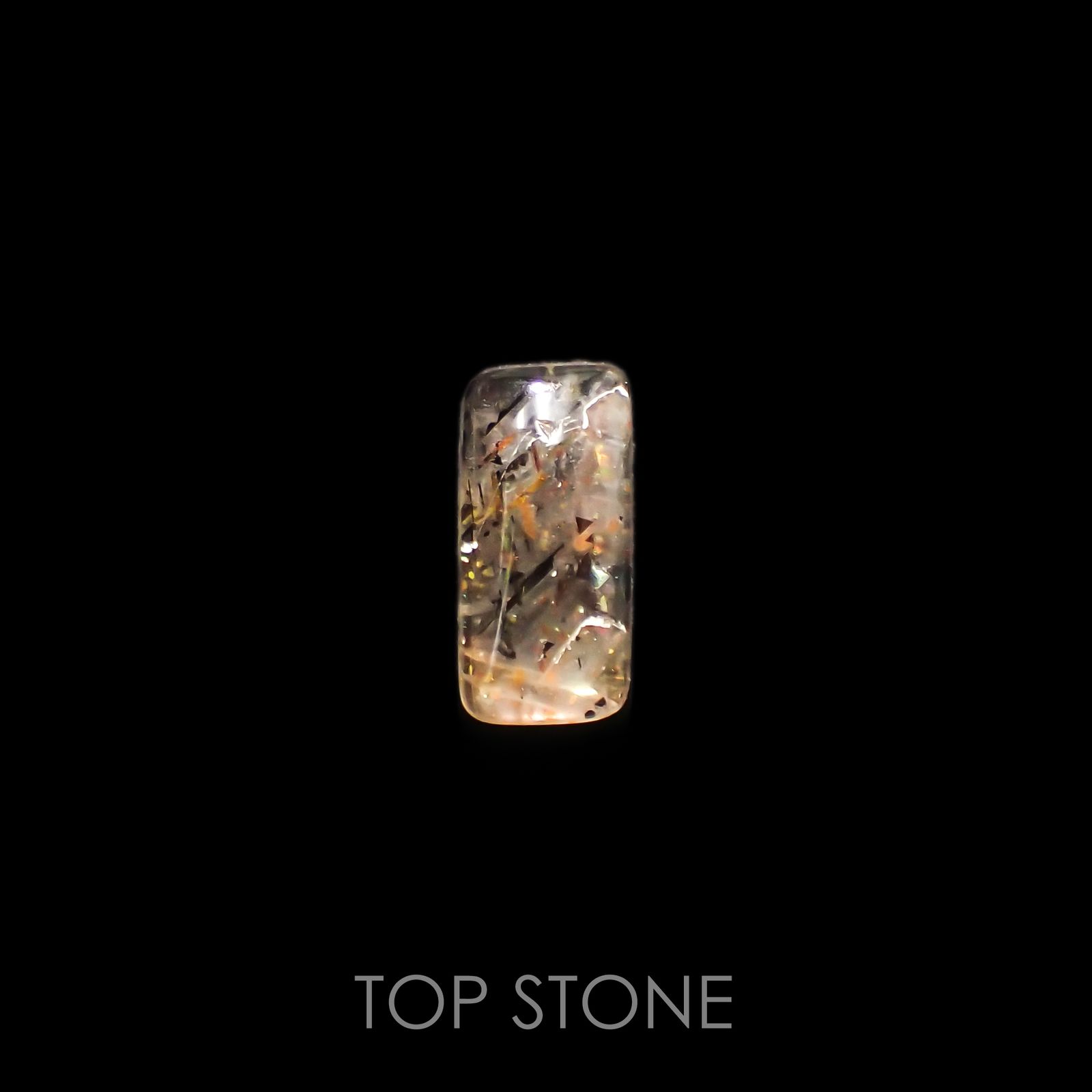 レインボーラティスサンストーン オーストラリア産 1.27ct[230220759]10.6x5.1mm前後
