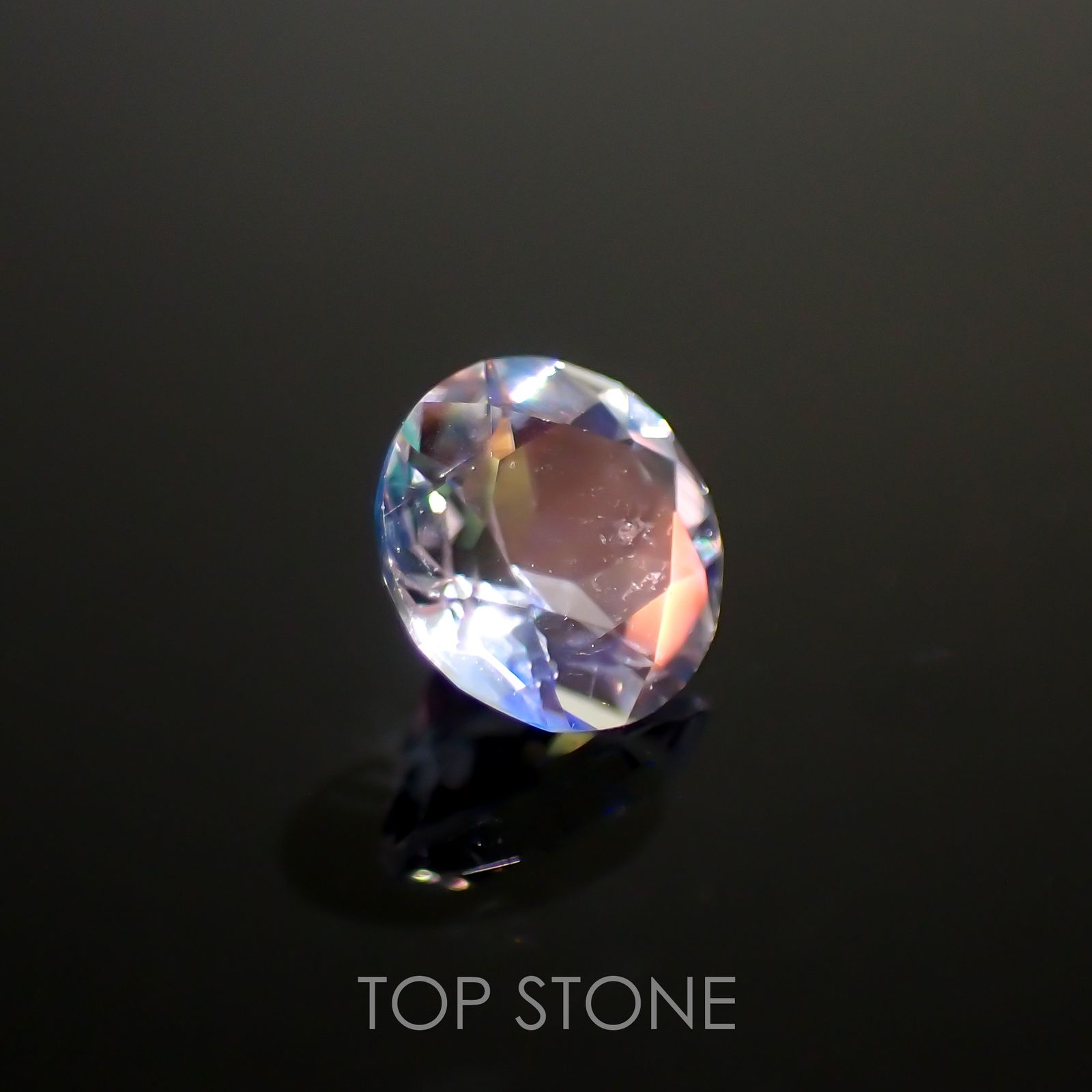 レインボームーンストーン(宝石名ラブラドライト)マダガスカル産 0.22ct 識別済[211113728]4x4mm前後