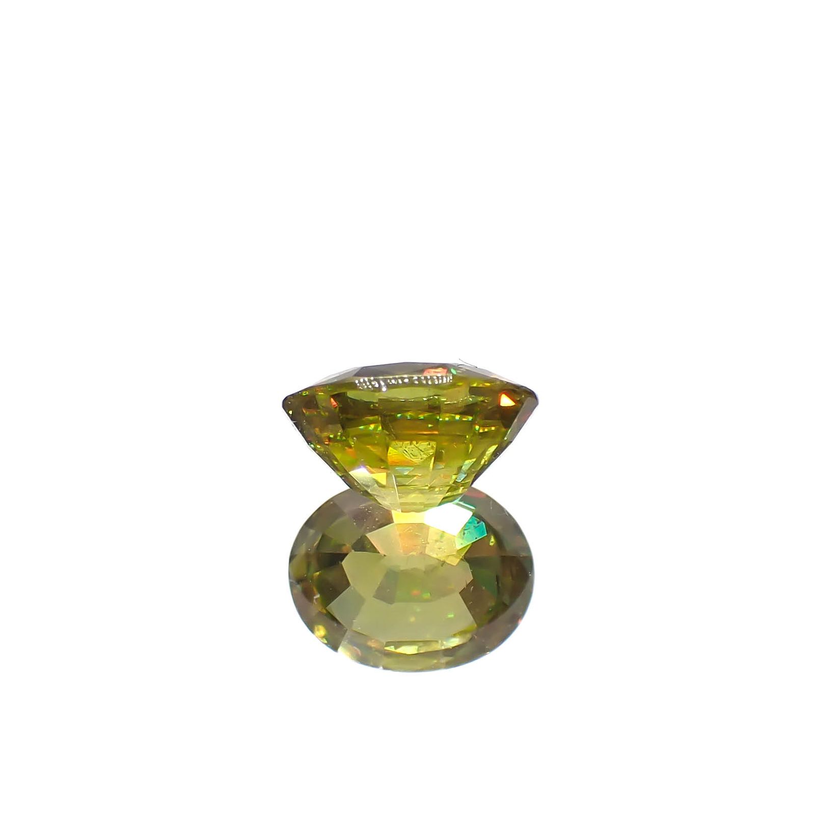 スフェーン(宝石名スフェーン)マダガスカル産 1.00ct 識別済[240627951]6.8x5.5mm前後