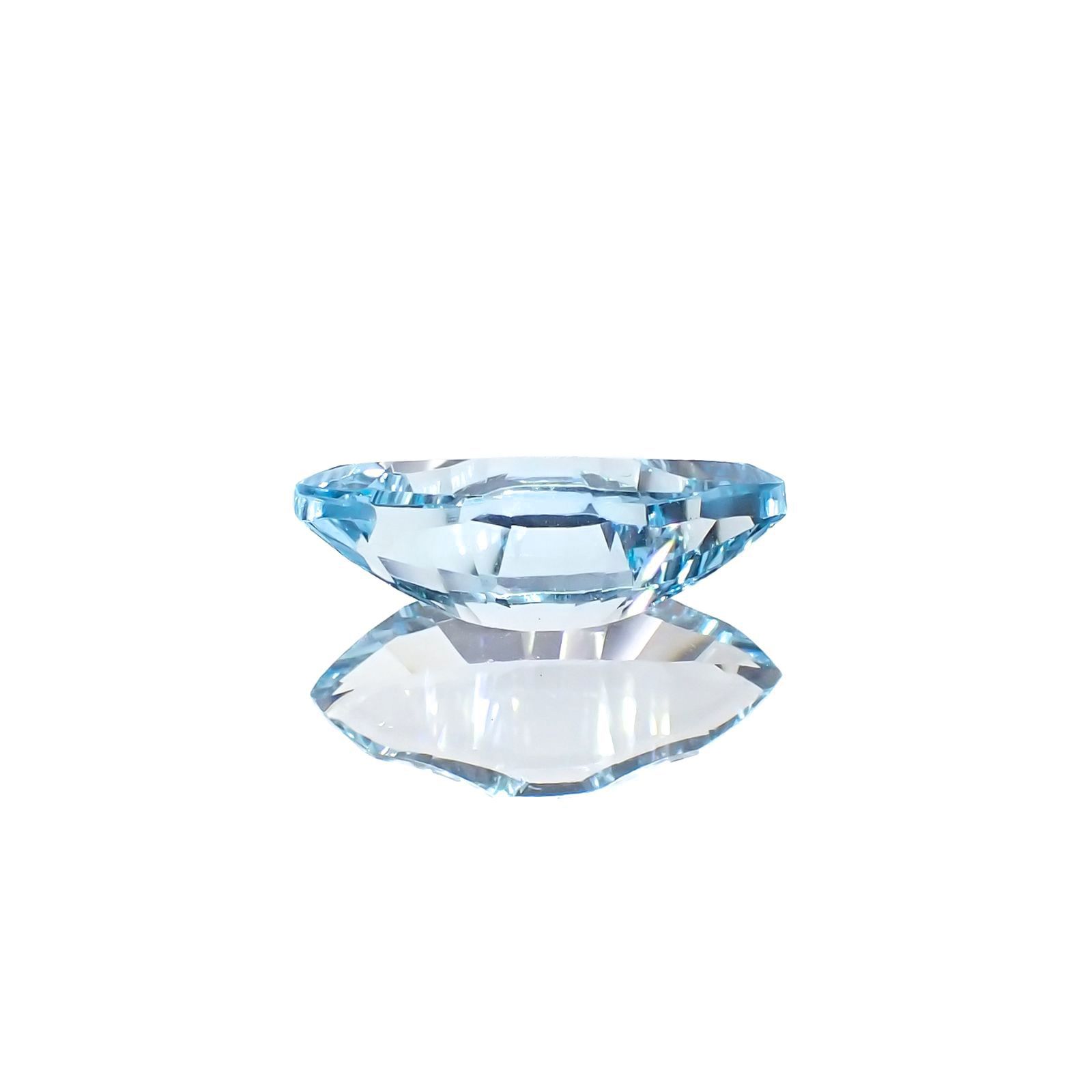 ◇カスタムカット◇ブルートパーズ ブラジル産 3.15ct [251219371]14x7mm前後