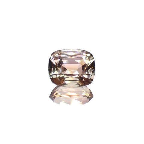 バイカラートルマリン(宝石名トルマリン)ルワンダ産 識別済 1.74ct / 7.8x6.4mm前後 [260719007]