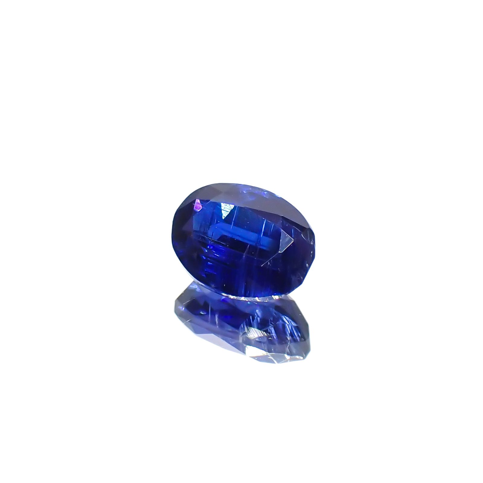 カイヤナイト(宝石名カイヤナイト)ネパール産 1.03ct 識別済[231225175]6.9x5.1mm前後