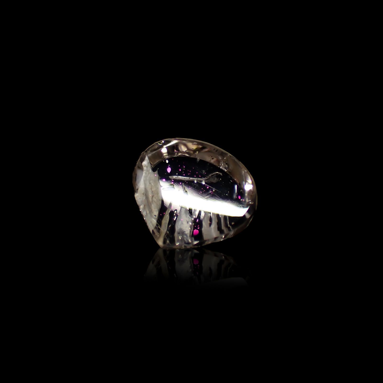 ティンカーベルクォーツ ブラジル産 6.17ct[210812205]11.8×13.3mm前後