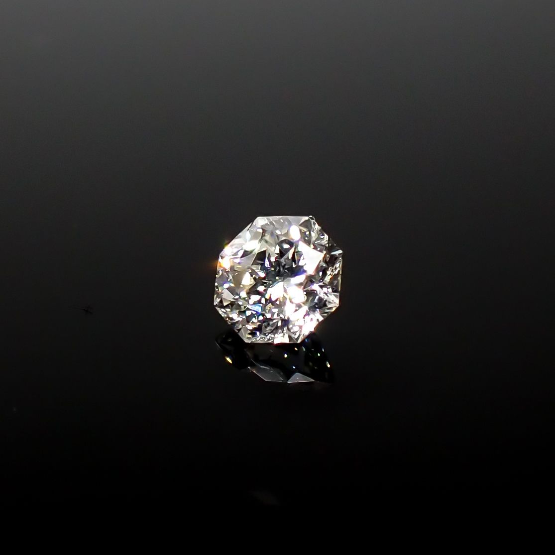 ◇オクタゴンカット◇ダイヤモンド 0.12ct[240427030]3x3mm前後