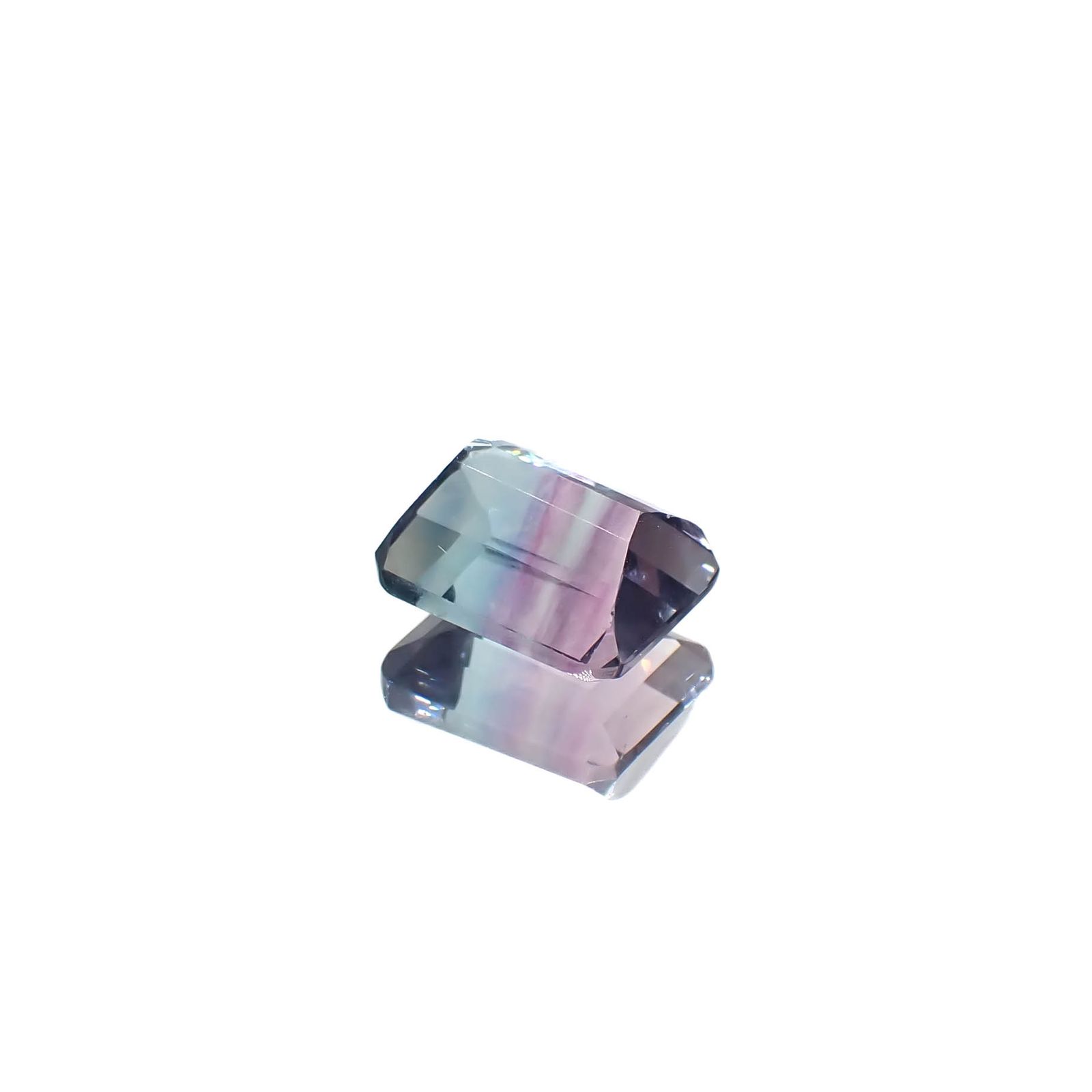 パーティカラーフローライト フルオレッセンス ブラジル産 2.93ct[240828647]8.8x7mm前後
