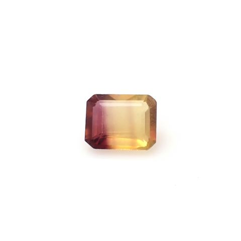 バイカラーフローライト ブラジル産 3.58ct [250430246]9.9x7.9mm前後