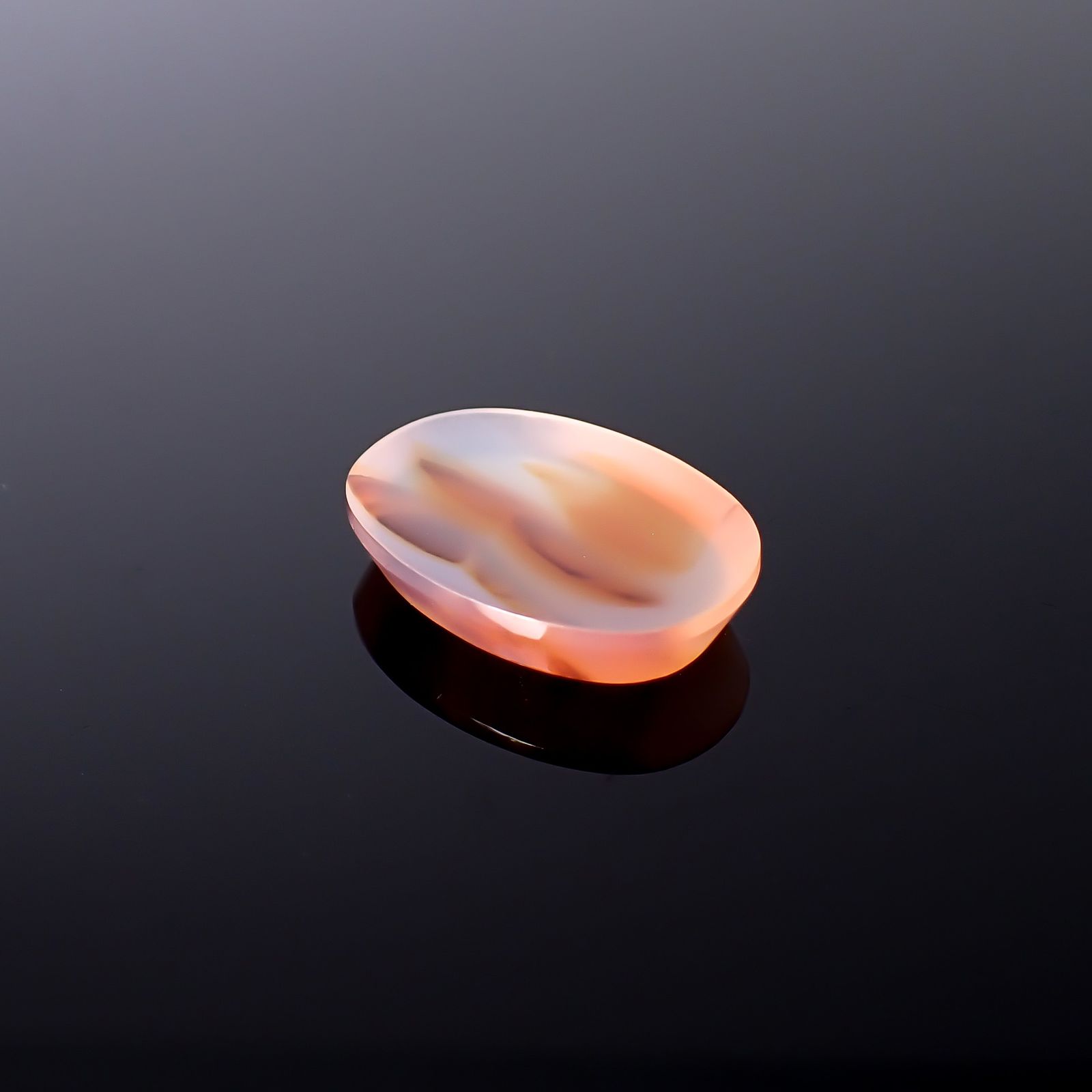 モンタナアゲート アメリカ・モンタナ州産 12.62ct / 21.1x14.9mm前後 [260832762]