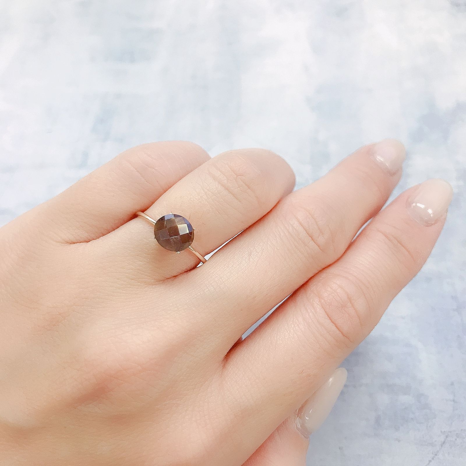 レインボーガーネット 日本・奈良県天川村産 1.61ct[220515981]7.6x6.8mm前後