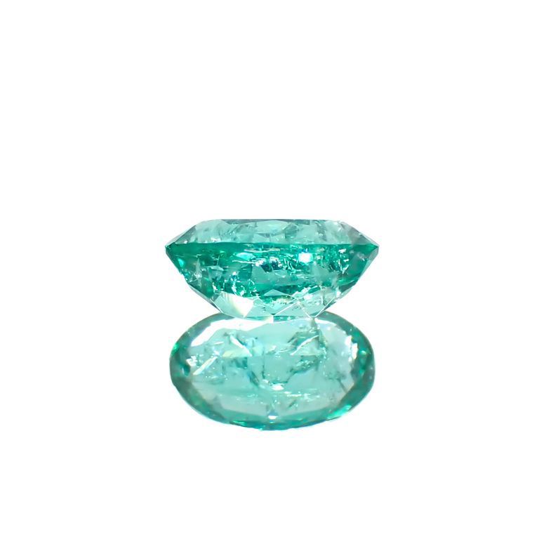 パライバトルマリン(宝石名トルマリン/別名パライバ・トルマリン)ブラジル・キントス鉱山産 0.396ct ソ付(宝貴協)・GIA鑑付[221018749]5.8x3.6mm前後