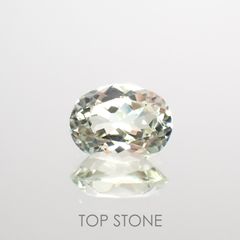 シリマナイト(宝石名シリマナイト)インド産 1.38ct 識別済[211113700]8.1x6.1mm前後