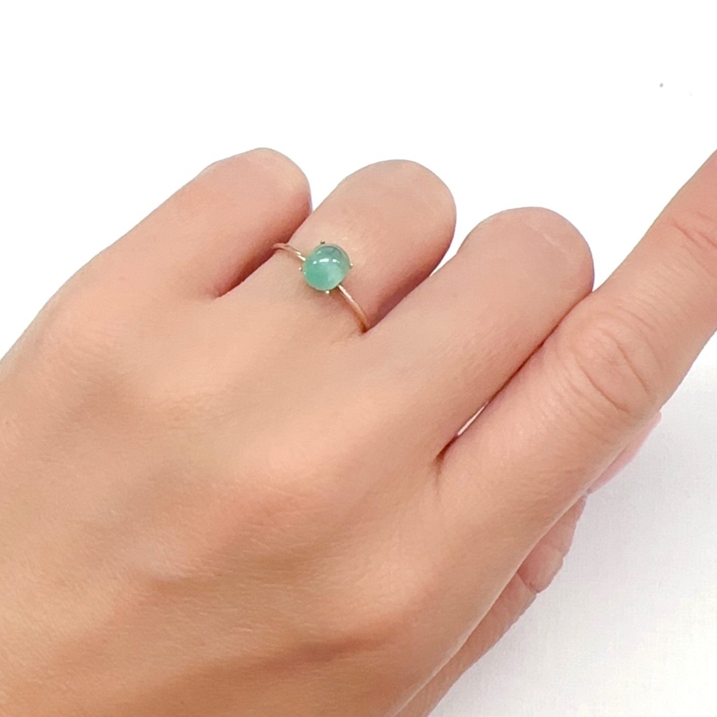 エメラルドキャッツアイ コロンビア産 1.12ct[240427224]6.4x5.3mm前後