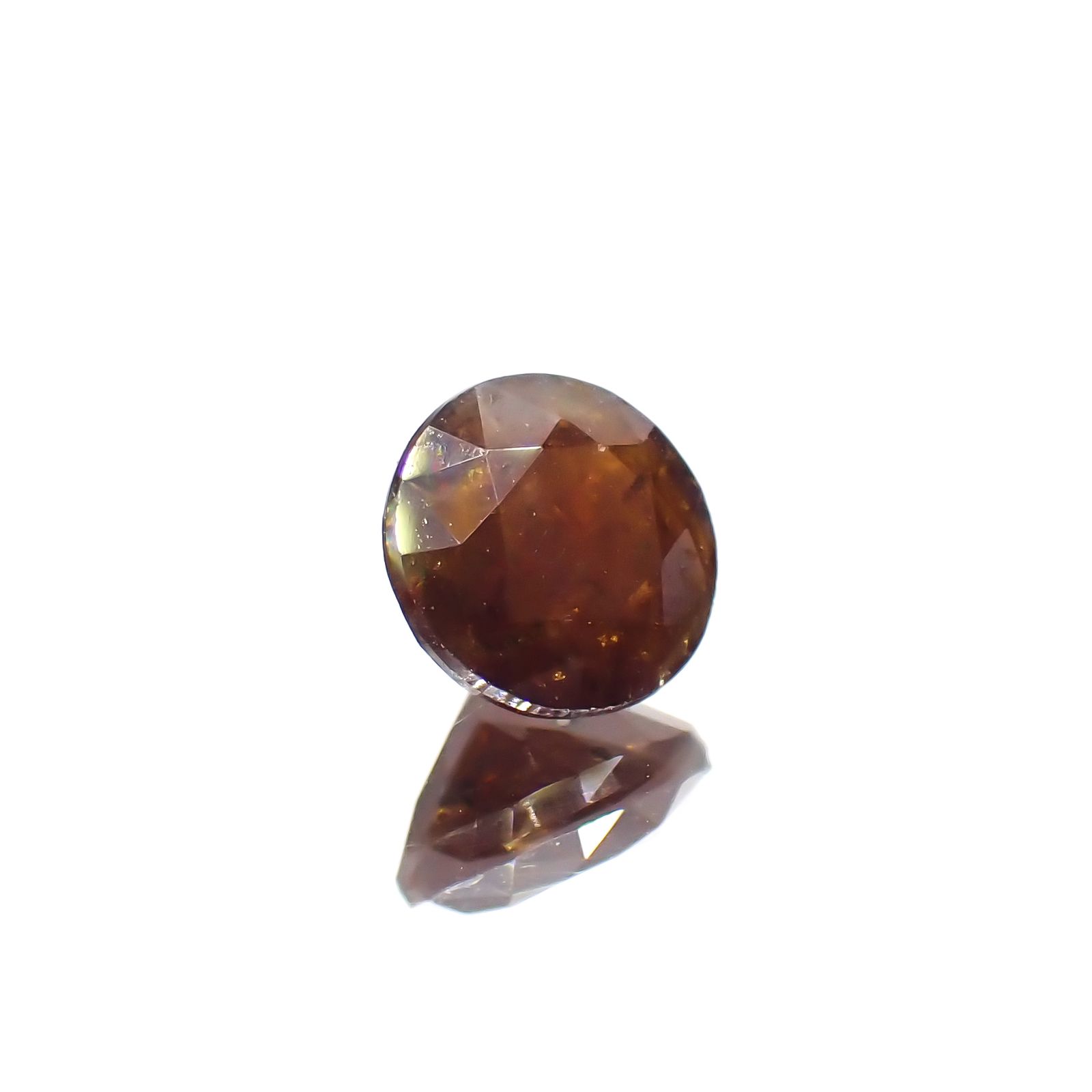 レインボーガーネット 日本・奈良県産 0.79ct[240223307]5.3x5.3mm前後
